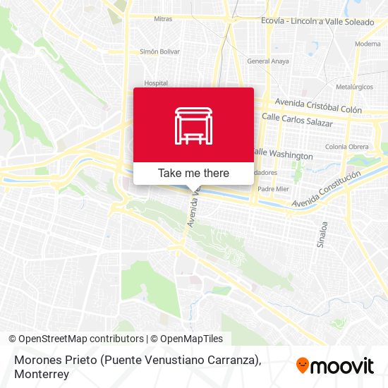 Morones Prieto (Puente Venustiano Carranza) map