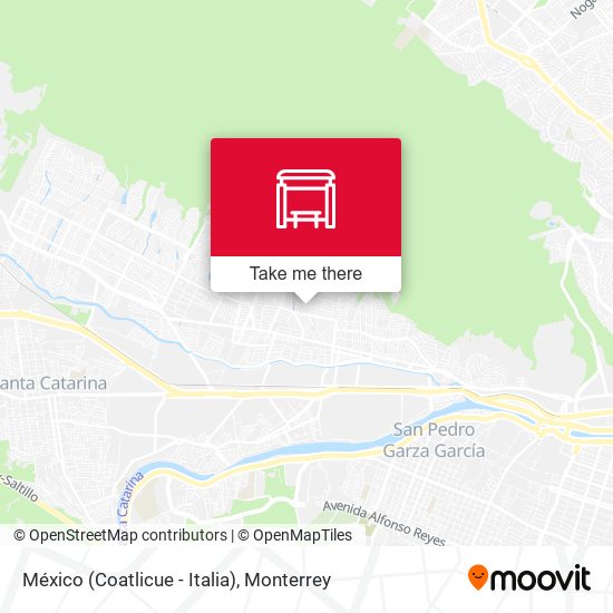 México (Coatlicue - Italia) map