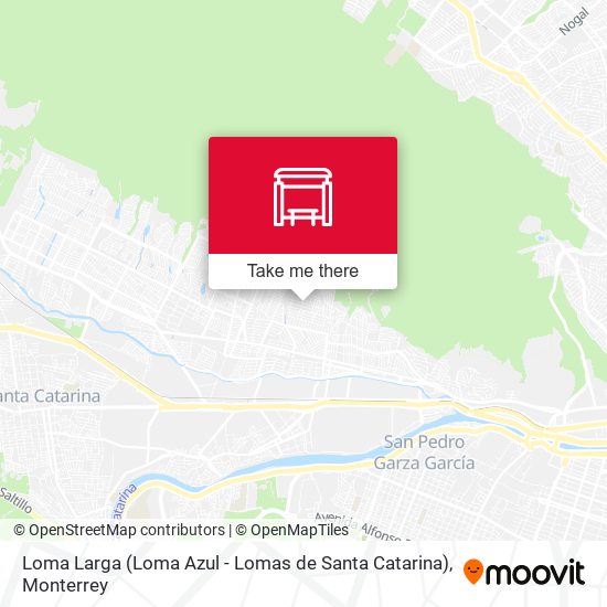 Mapa de Loma Larga (Loma Azul - Lomas de Santa Catarina)
