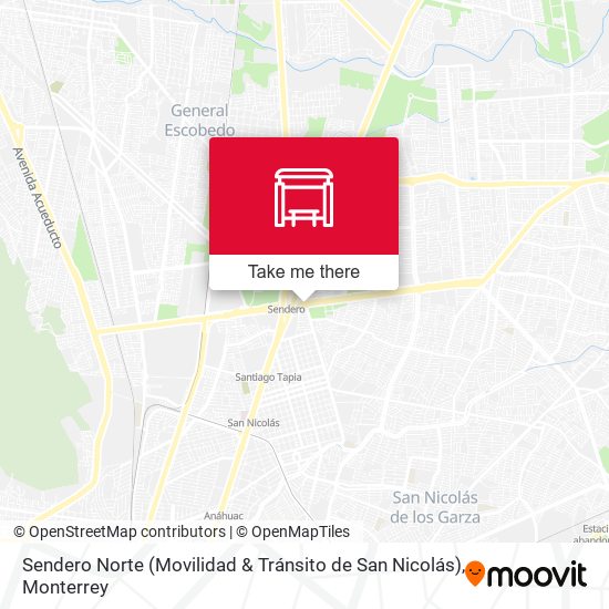 Sendero Norte (Movilidad & Tránsito de San Nicolás) map