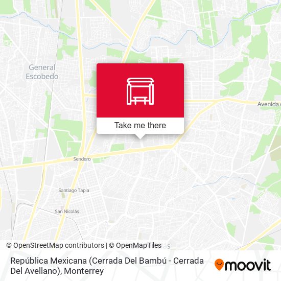 Mapa de República Mexicana (Cerrada Del Bambú - Cerrada Del Avellano)
