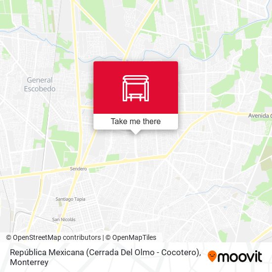 República Mexicana (Cerrada Del Olmo - Cocotero) map