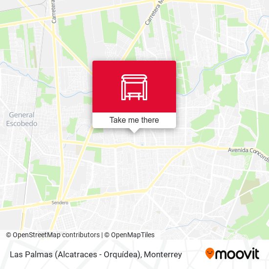 Las Palmas (Alcatraces - Orquídea) map