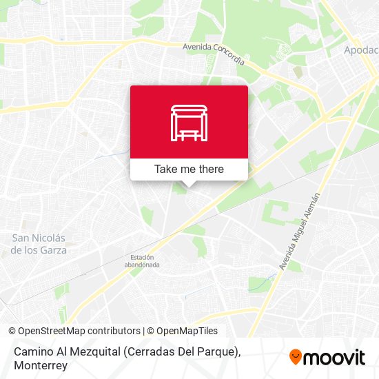 Mapa de Camino Al Mezquital (Cerradas Del Parque)