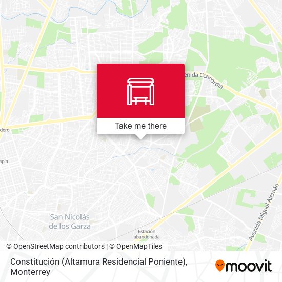 Constitución (Altamura Residencial Poniente) map