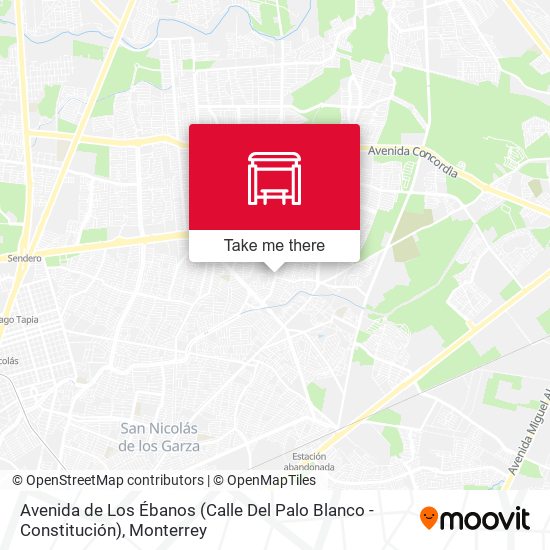 Avenida de Los Ébanos (Calle Del Palo Blanco - Constitución) map