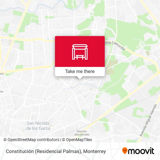 Constitución (Residencial Palmas) map