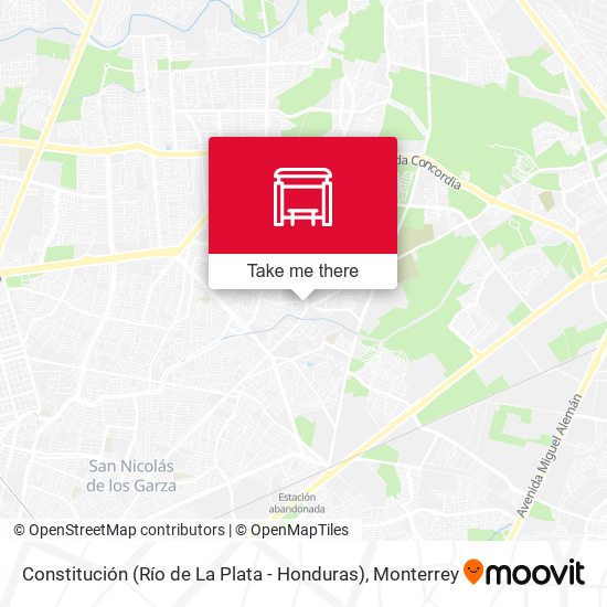 Mapa de Constitución (Río de La Plata - Honduras)