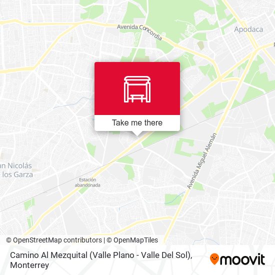 Camino Al Mezquital (Valle Plano - Valle Del Sol) map
