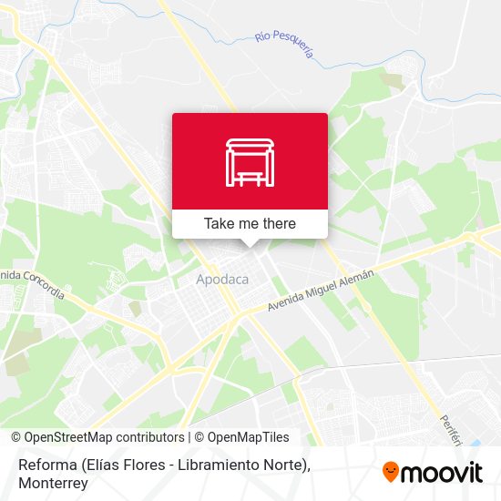 Mapa de Reforma (Elías Flores - Libramiento Norte)