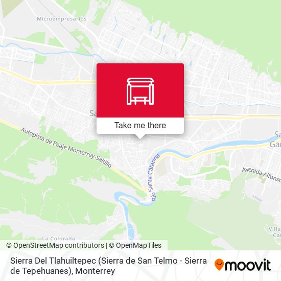 Sierra Del Tlahuiltepec (Sierra de San Telmo - Sierra de Tepehuanes) map