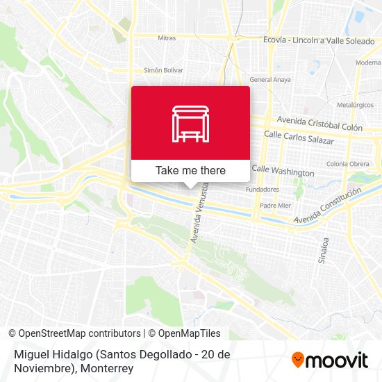 Mapa de Miguel Hidalgo (Santos Degollado - 20 de Noviembre)