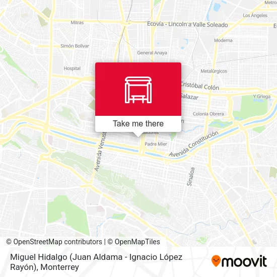 Mapa de Miguel Hidalgo (Juan Aldama - Ignacio López Rayón)