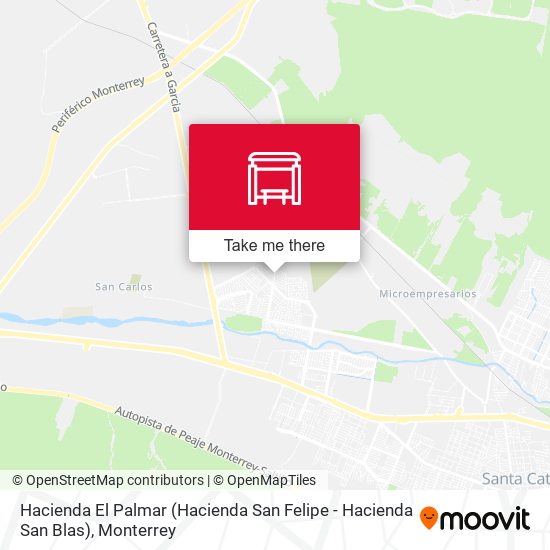 Mapa de Hacienda El Palmar (Hacienda San Felipe - Hacienda San Blas)