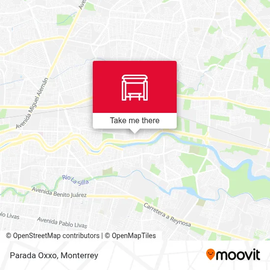Parada Oxxo map