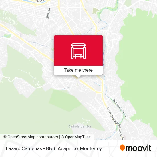 Mapa de Lázaro Cárdenas - Blvd. Acapulco