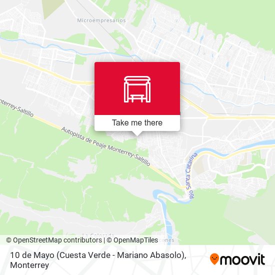 10 de Mayo (Cuesta Verde - Mariano Abasolo) map