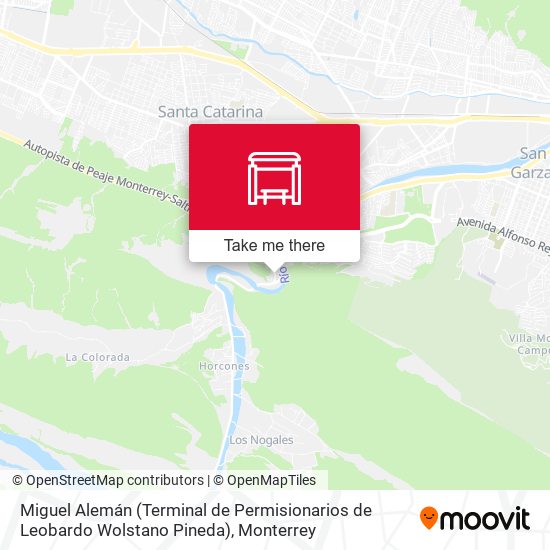 Miguel Alemán (Terminal de Permisionarios de Leobardo Wolstano Pineda) map