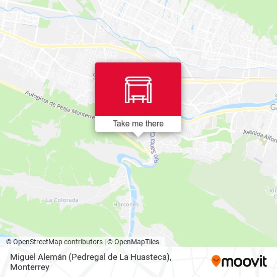 Mapa de Miguel Alemán (Pedregal de La Huasteca)