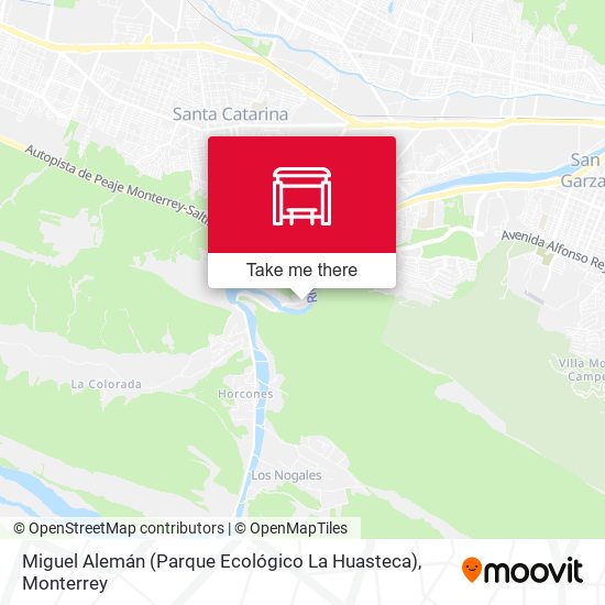 Miguel Alemán (Parque Ecológico La Huasteca) map