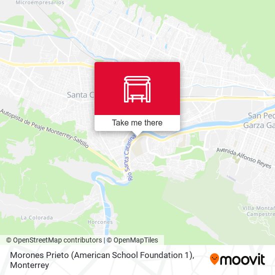 Morones Prieto (American School Foundation 1) map