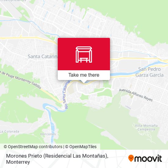Morones Prieto (Residencial Las Montañas) map