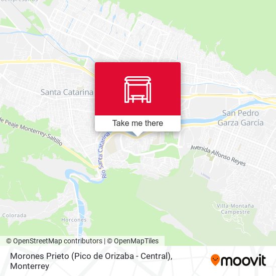 Morones Prieto (Pico de Orizaba - Central) map