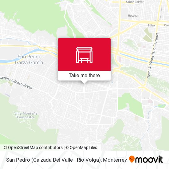 San Pedro (Calzada Del Valle - Río Volga) map