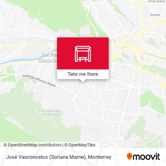 José Vasconcelos (Soriana Marne) map