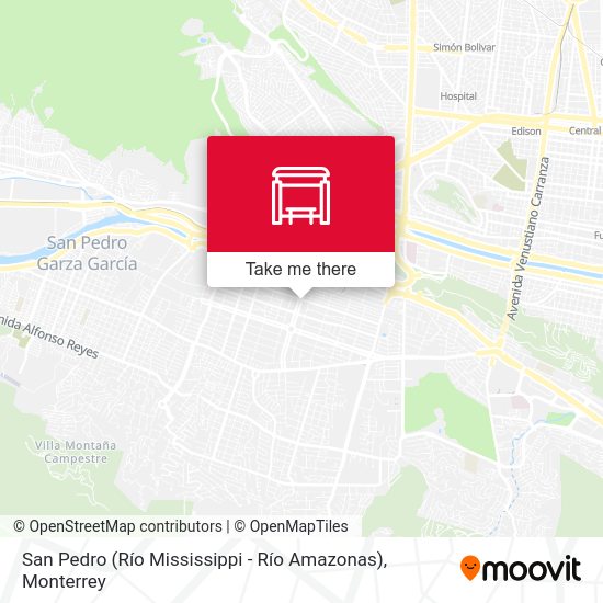 Mapa de San Pedro (Río Mississippi - Río Amazonas)