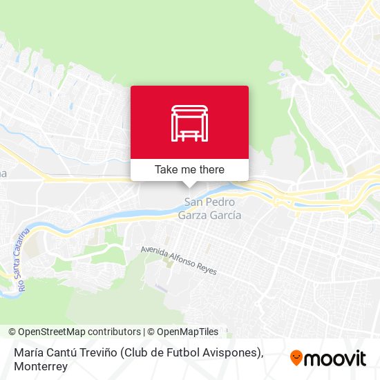 Mapa de María Cantú Treviño (Club de Futbol Avispones)
