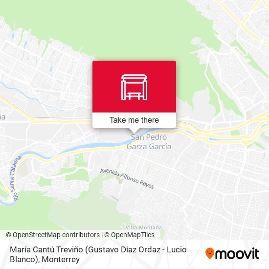 Mapa de María Cantú Treviño (Gustavo Díaz Ordaz - Lucio Blanco)
