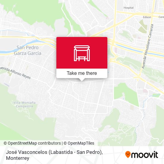 Mapa de José Vasconcelos (Labastida - San Pedro)