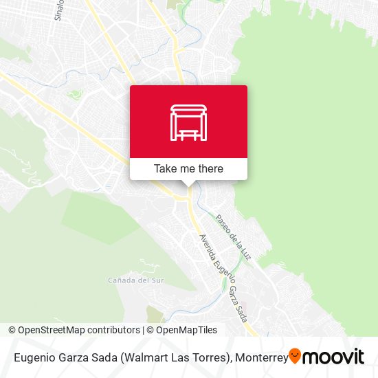 Eugenio Garza Sada (Walmart Las Torres) map