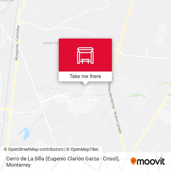 Mapa de Cerro de La Silla (Eugenio Clarión Garza - Crisol)