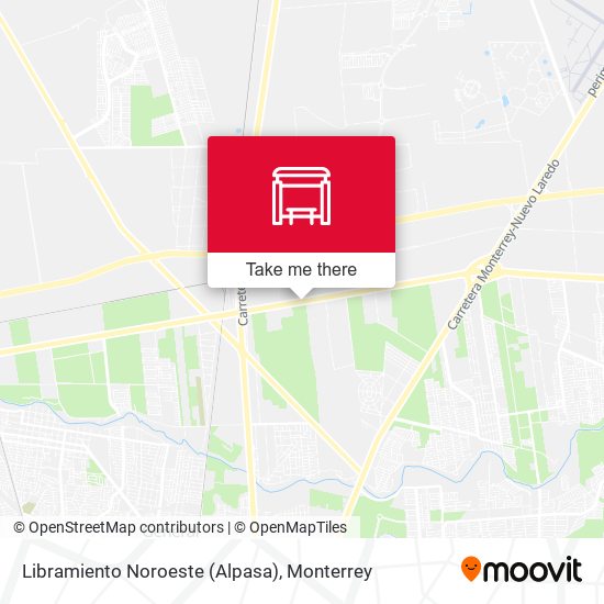 Mapa de Libramiento Noroeste (Alpasa)