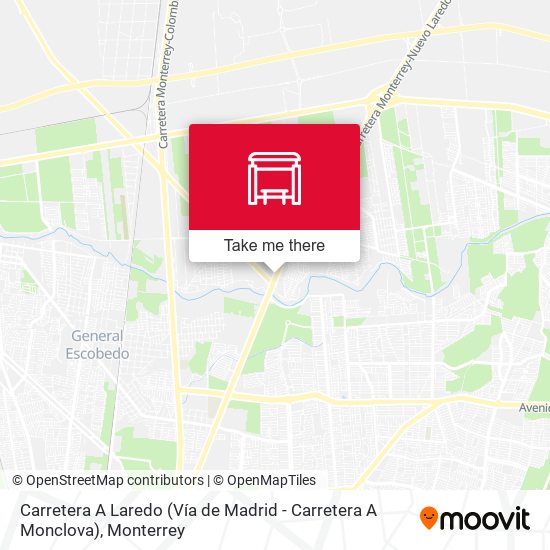Mapa de Carretera A Laredo (Vía de Madrid - Carretera A Monclova)