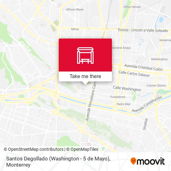 Santos Degollado (Washington - 5 de Mayo) map