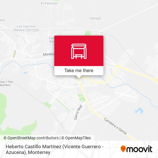 Heberto Castillo Martínez (Vicente Guerrero - Azucena) map