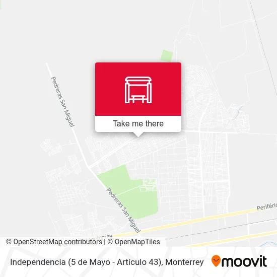 Independencia (5 de Mayo - Artículo 43) map