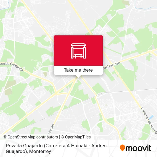 Mapa de Privada Guajardo (Carretera A Huinalá - Andrés Guajardo)