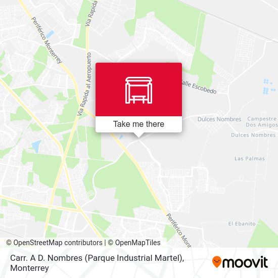 Mapa de Carr. A D. Nombres (Parque Industrial Martel)