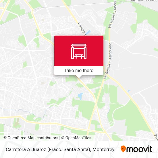 Carretera A Juárez (Fracc. Santa Anita) map
