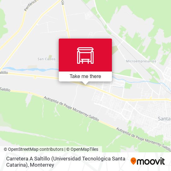 Carretera A Saltillo (Universidad Tecnológica Santa Catarina) map
