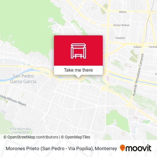 Morones Prieto (San Pedro - Vía Popilia) map