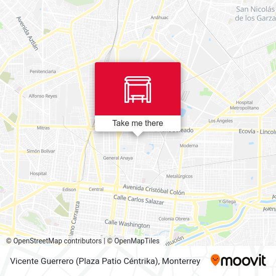 Vicente Guerrero (Plaza Patio Céntrika) map
