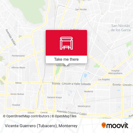 Mapa de Vicente Guerrero (Tubacero)