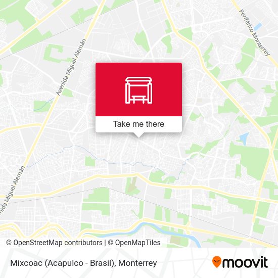 Mixcoac (Acapulco - Brasil) map