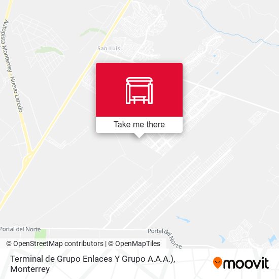 Mapa de Terminal de Grupo Enlaces Y Grupo A.A.A.)