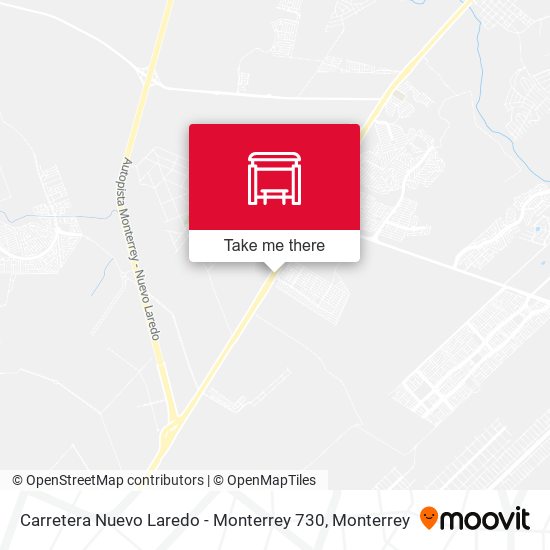 Mapa de Carretera Nuevo Laredo - Monterrey 730
